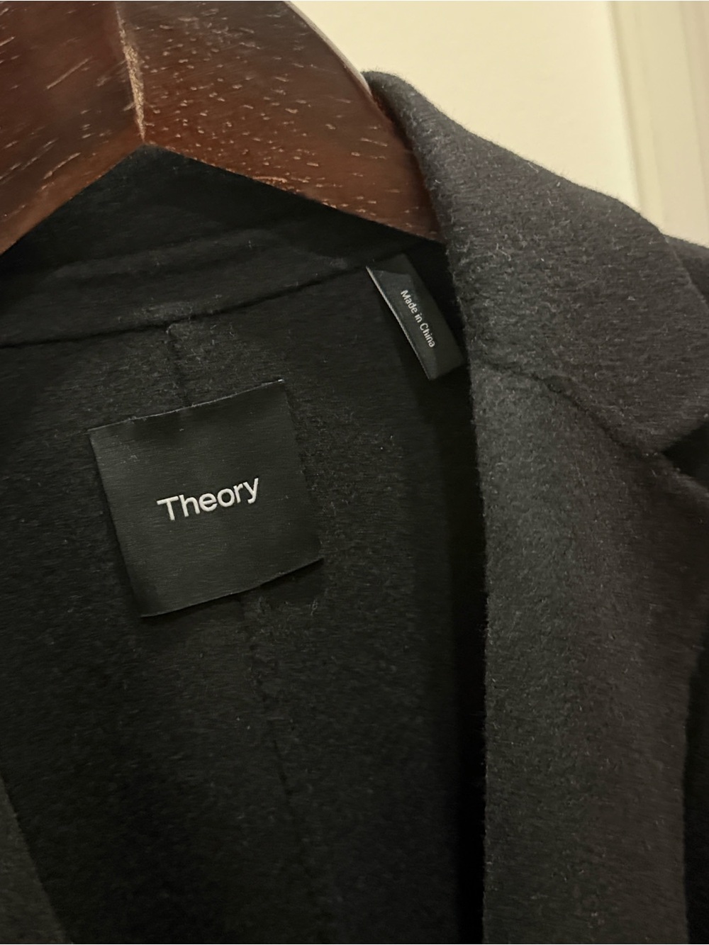 Theory Double-Face Wool-Cashmere Belted Wrap Top Coat - Picture 8 of 10